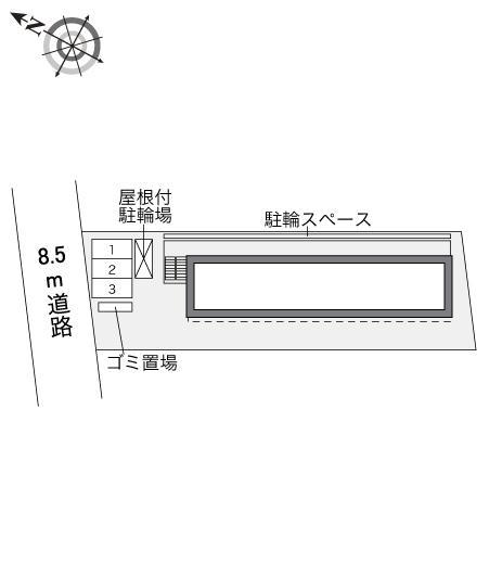ＡＵＢＥ　蒲原(31358)の駐車配置図