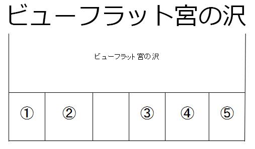 ビューフラット宮の沢の駐車配置図