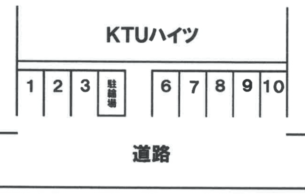 ＫＴＵハイツの駐車配置図