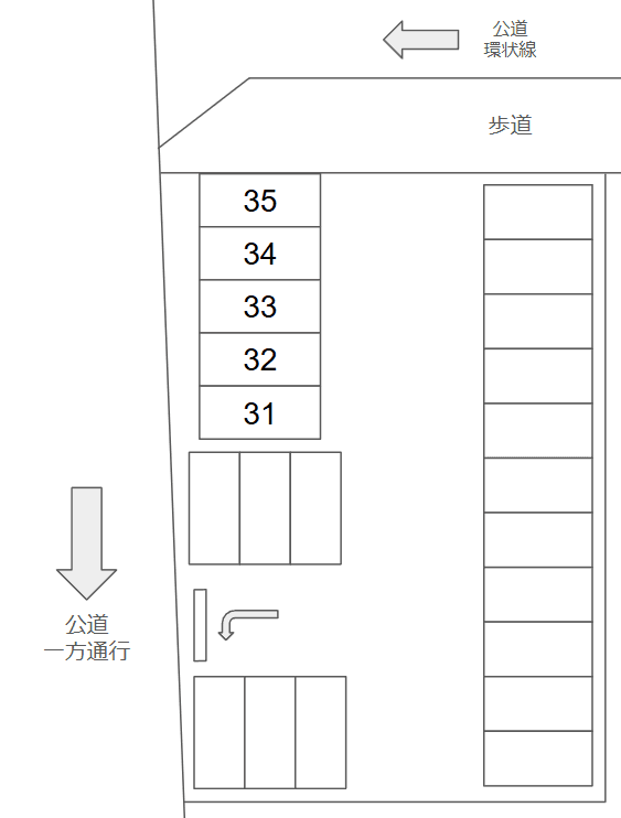 上名古屋３丁目第２の駐車配置図