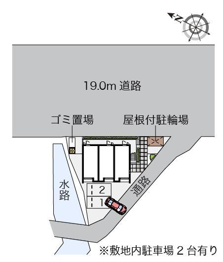 クレイノＮＫグランシャリオ(55840)の駐車配置図