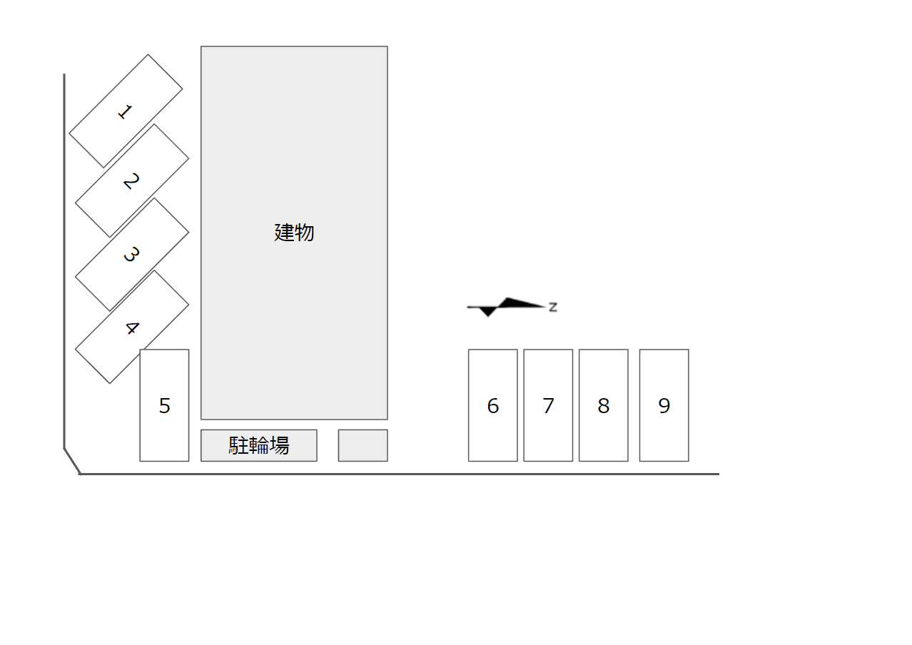 カーサ和光の駐車配置図