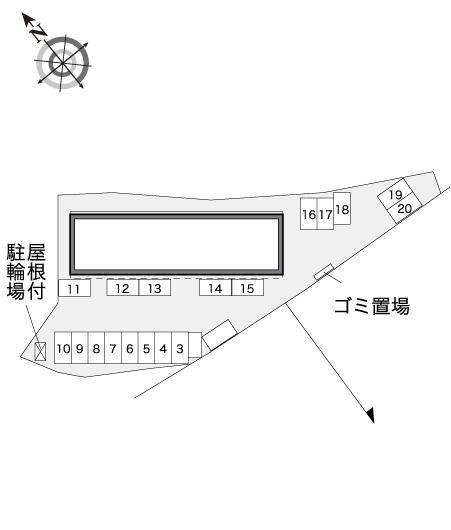 ＯＣＴ２(31042)の駐車配置図