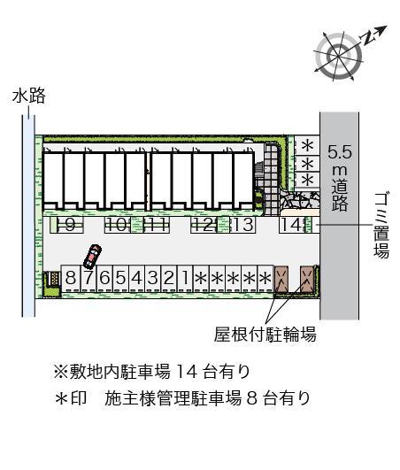 クレイノエルポルトクラシオン(57347)の駐車配置図