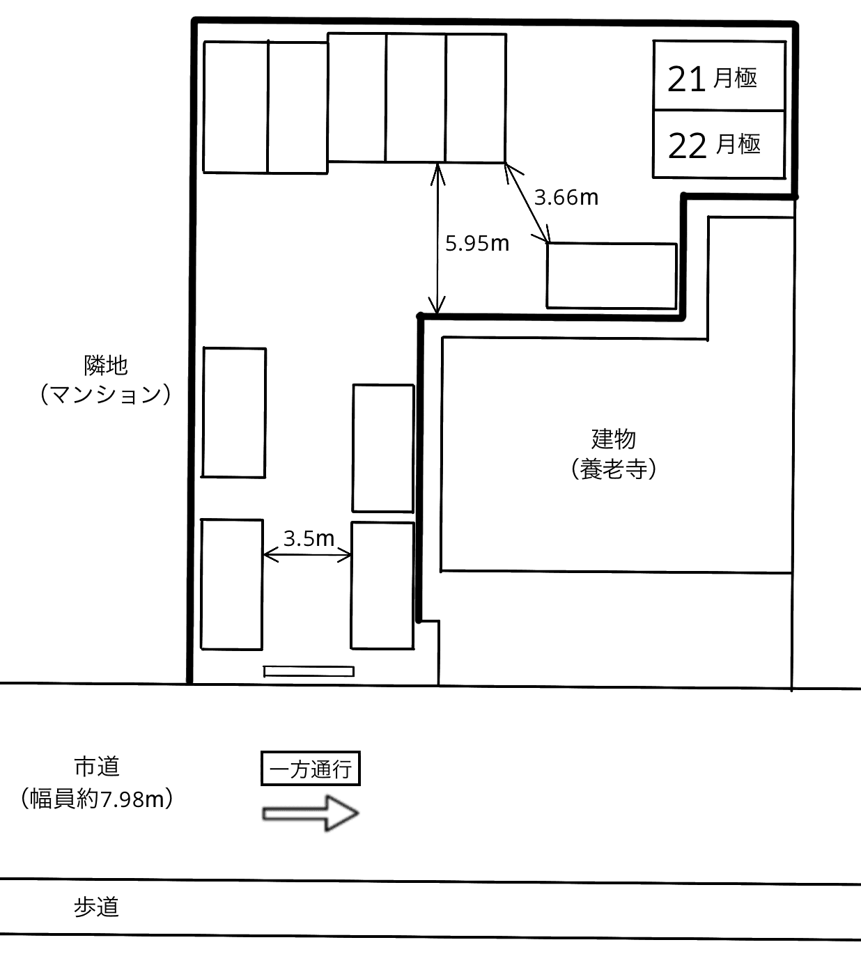 新栄１丁目第７の駐車配置図