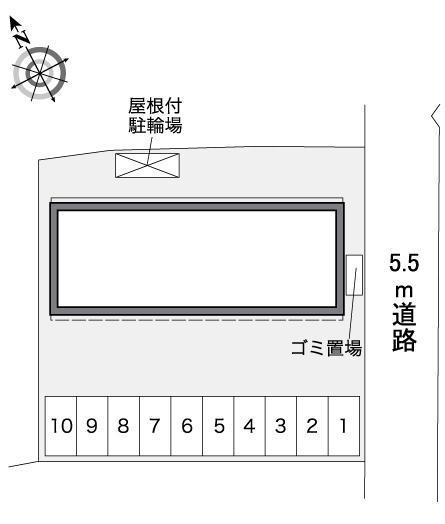 Ｎ　Ｓ　本荘(38827)の駐車配置図