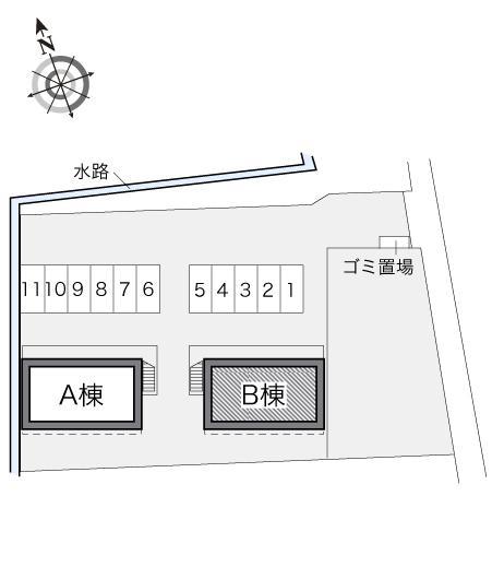 ＭＯＲＩ・Ｂ(18428)の駐車配置図