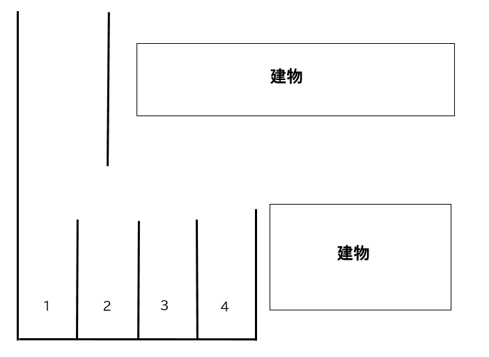 第16駐車場の駐車配置図
