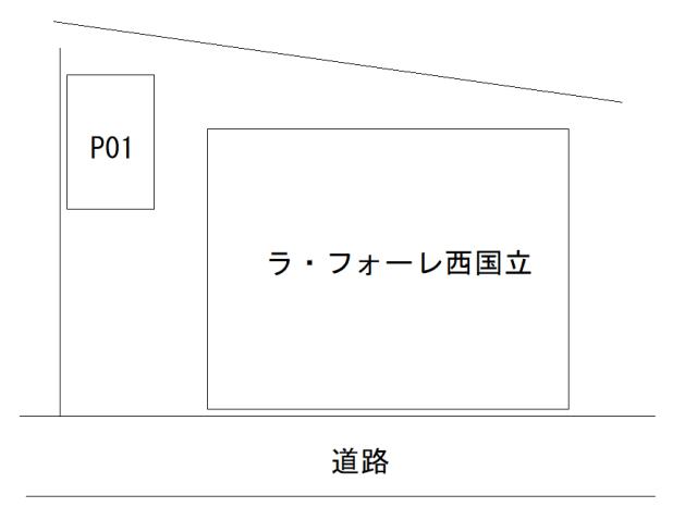 ラ・フォーレ西国立の駐車配置図