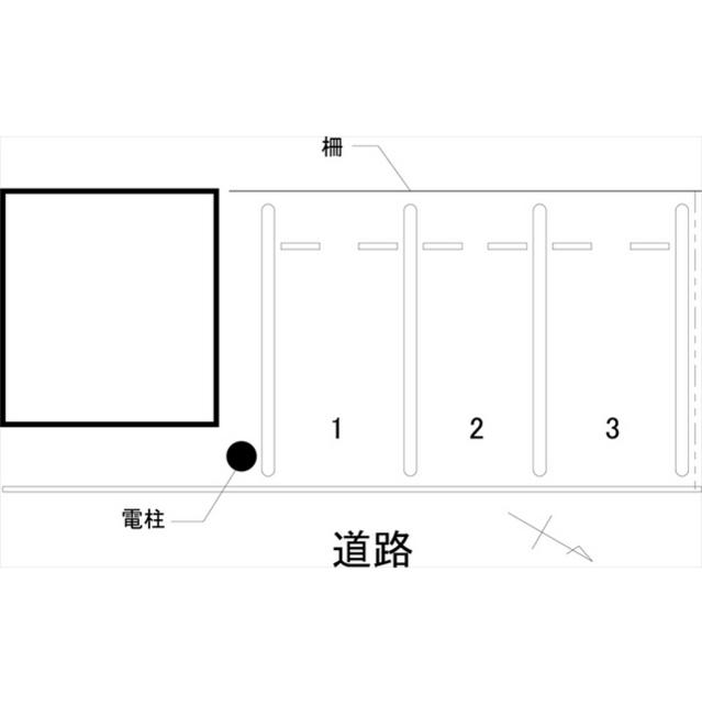 小立野1丁目Y駐車場の駐車配置図