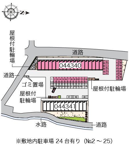 八代福正Ⅰ(44340)の駐車配置図