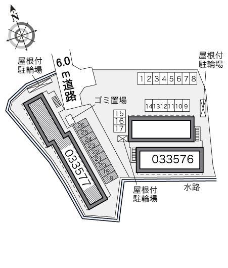 寺嶋Ｂ(33577)の駐車配置図
