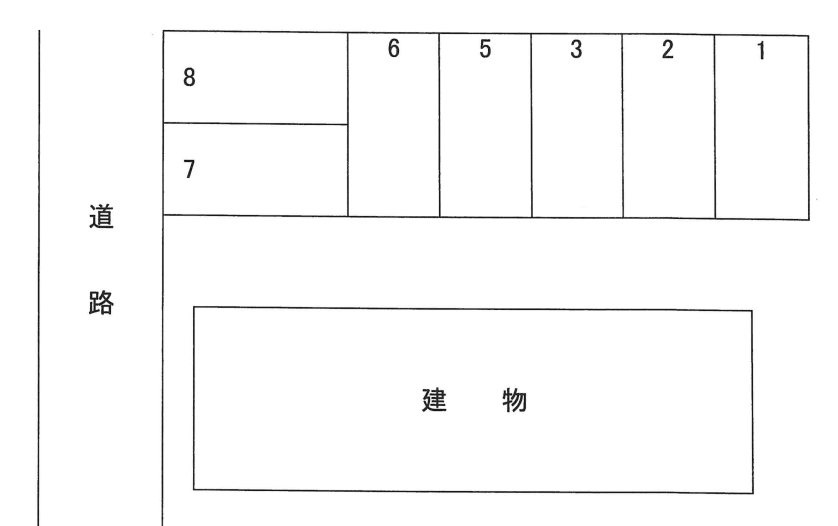 馬場駐車場の駐車配置図