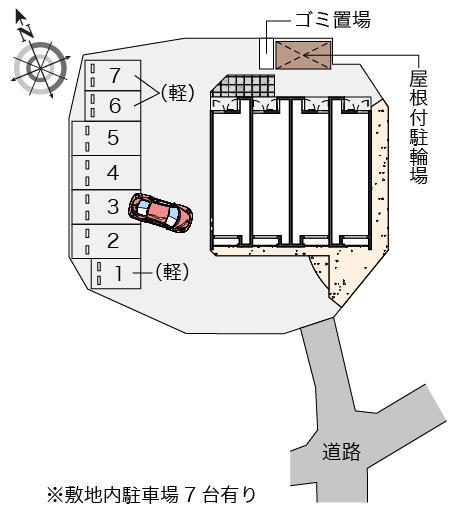 クレイノバンブリア(57372)の駐車配置図