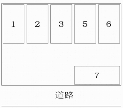 冨田PKの駐車配置図