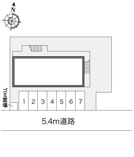 コンフォート(13649)の駐車配置図