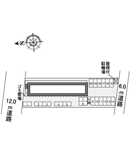 イースト文京２(30165)の駐車配置図