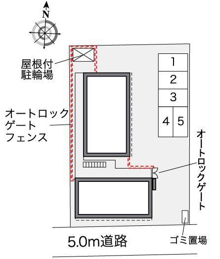サンビームＤ(35910)の駐車配置図