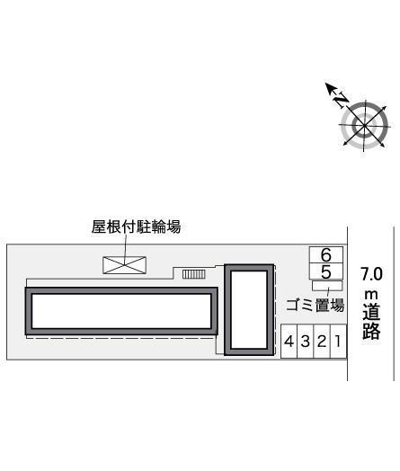 グレイスポプラ(36900)の駐車配置図