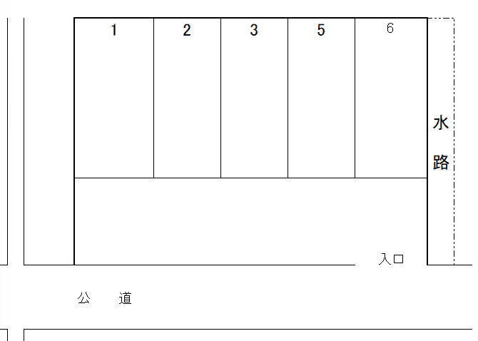 セントラル駐車場の駐車配置図