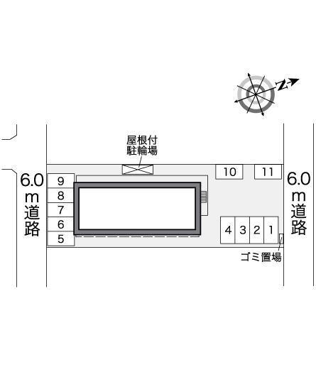 上ノ蔵(26606)の駐車配置図