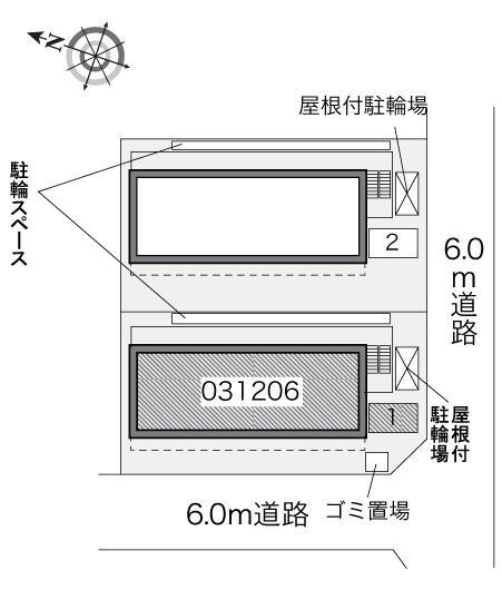 さくら　Ｗｅｓｔ(31206)の駐車配置図