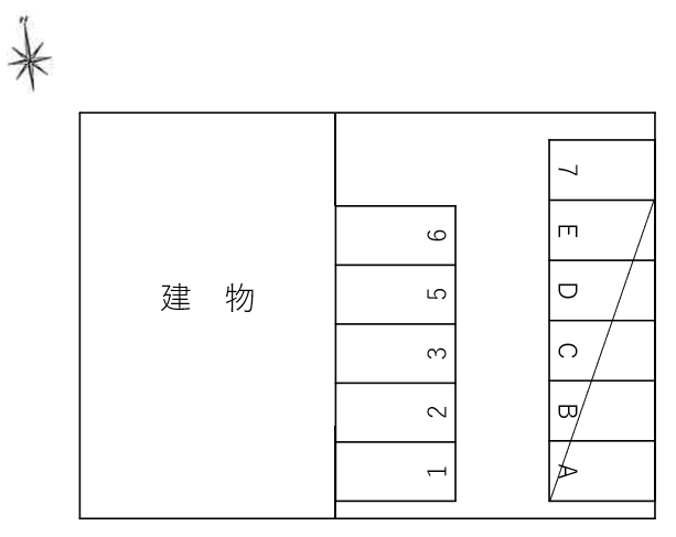 メゾネットＭ＆Ｈの駐車配置図