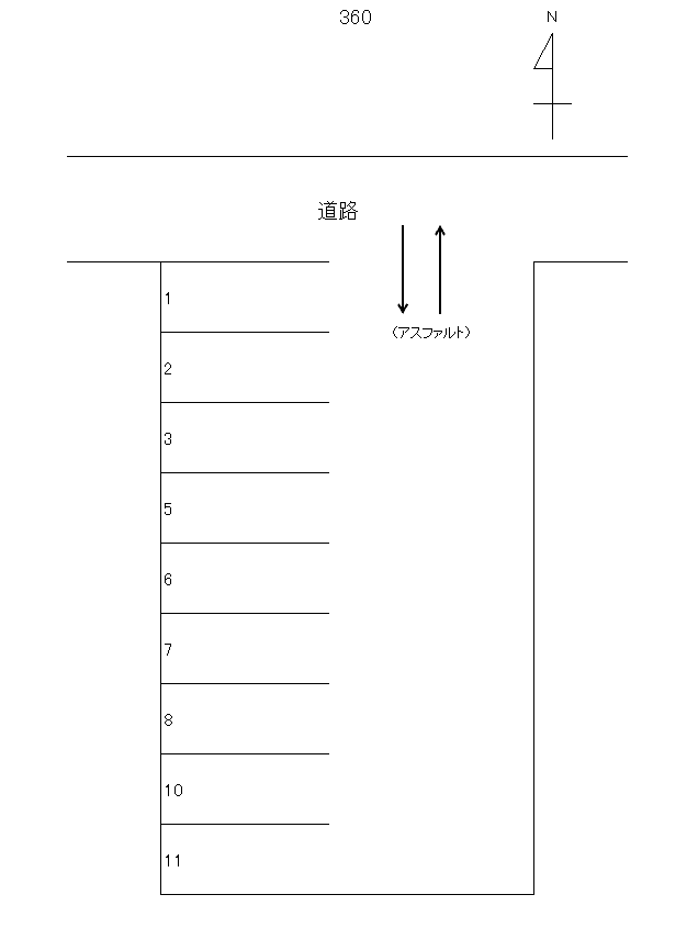 岩倉－360の駐車配置図