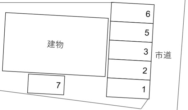グラシア２１の駐車配置図