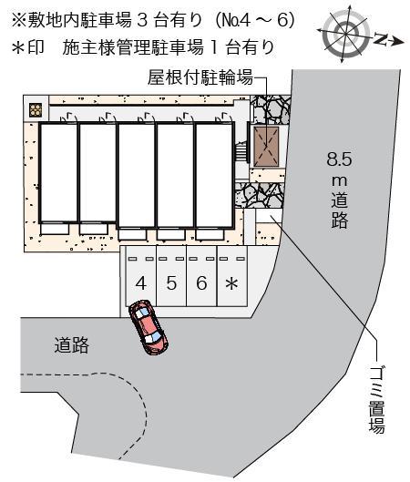 ミランダプリエ(58165)の駐車配置図