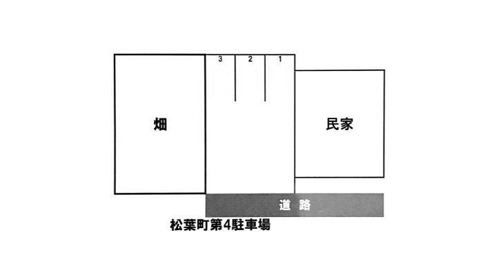 松葉町第４駐車場の駐車配置図