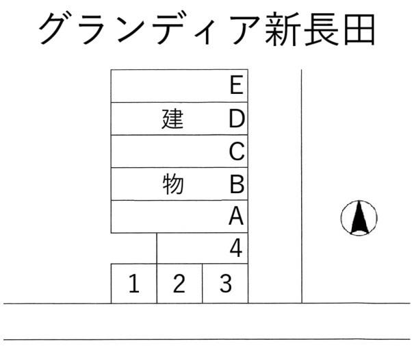 グランディア新長田の駐車配置図