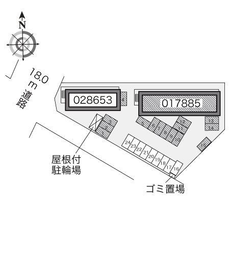 ＳＡＫＵＲＡ(17885)の駐車配置図