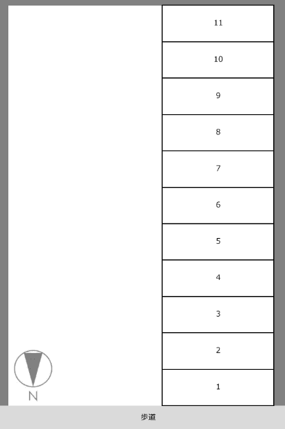 宝永３丁目Ｓパーキングの駐車配置図