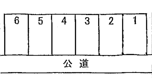 小井沢パーキングの駐車配置図