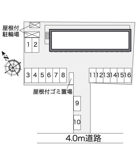 古高(27194)の駐車配置図