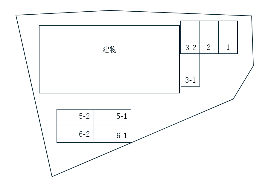 Ｃｈｅｚ Ｔｏｍｏ別駐車場の駐車配置図