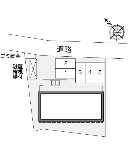 オアシス山手(27706)の駐車配置図