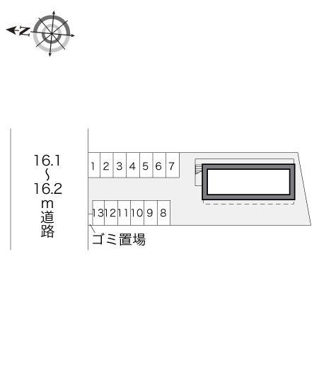 カサブランカ(20989)の駐車配置図