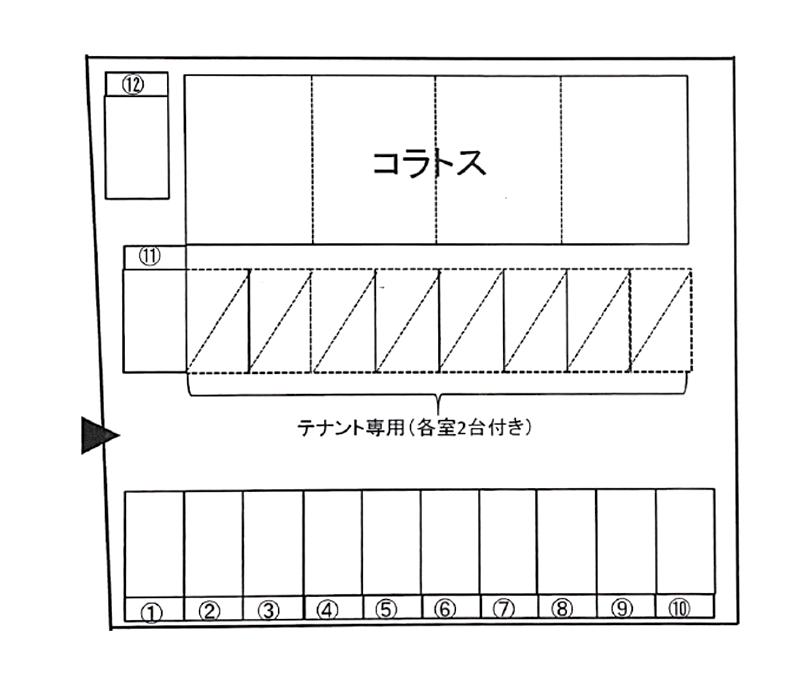 アントルポ桜ヶ丘駐車場の駐車配置図