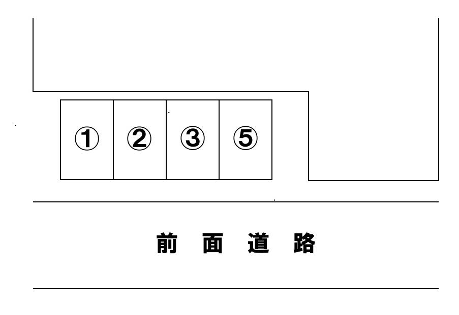 瑞江2丁目33安田駐車場の駐車配置図