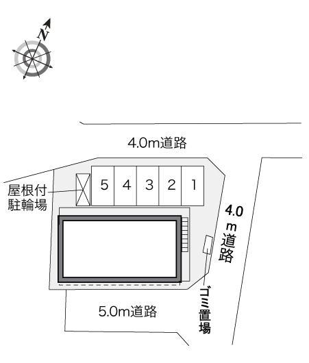サンコートＭ(31360)の駐車配置図