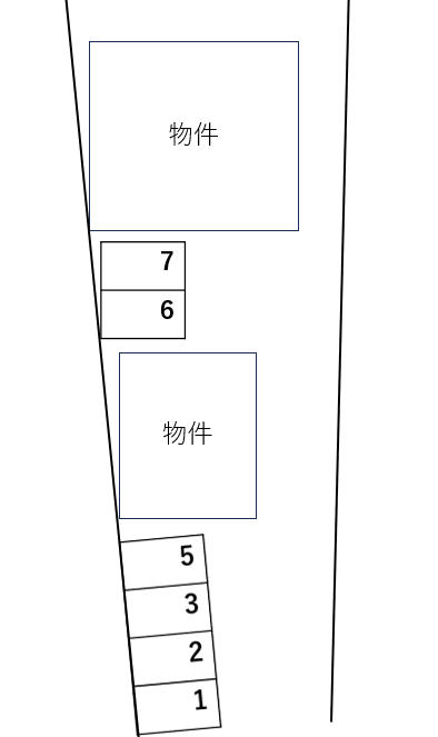 フォーリアⅡの駐車配置図