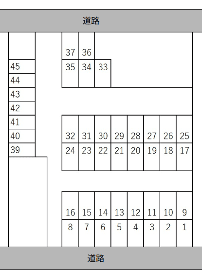 スマイルパーク19号の駐車配置図
