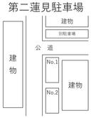 第二蓮見駐車場の駐車場