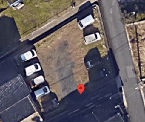 南駐車場の駐車配置図