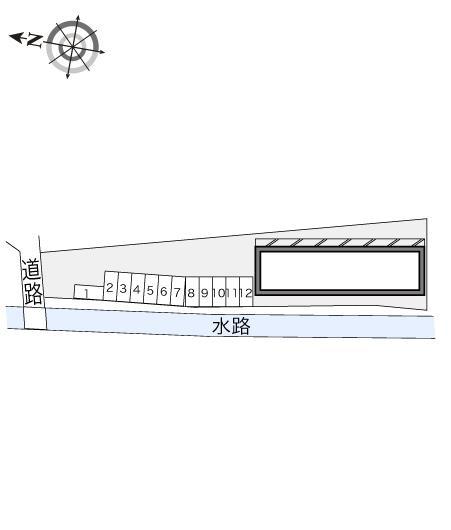 メゾン津高(20930)の駐車配置図