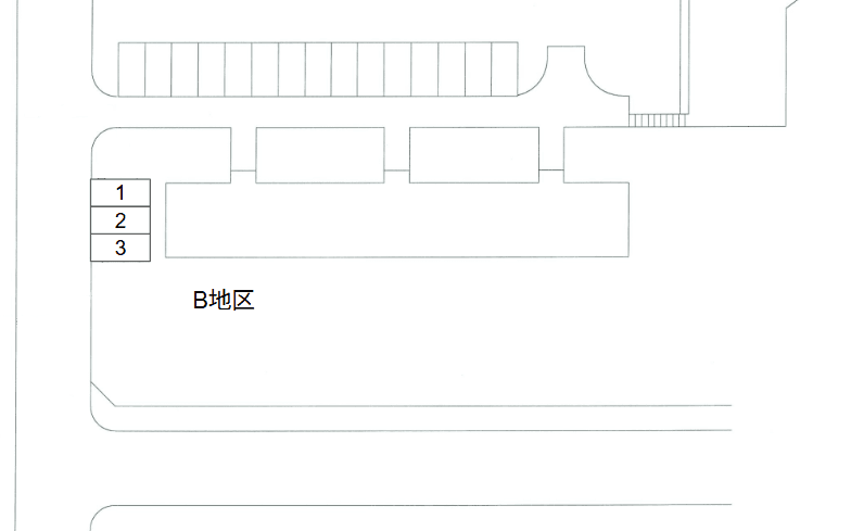 幸町_Ｂ地区の駐車配置図