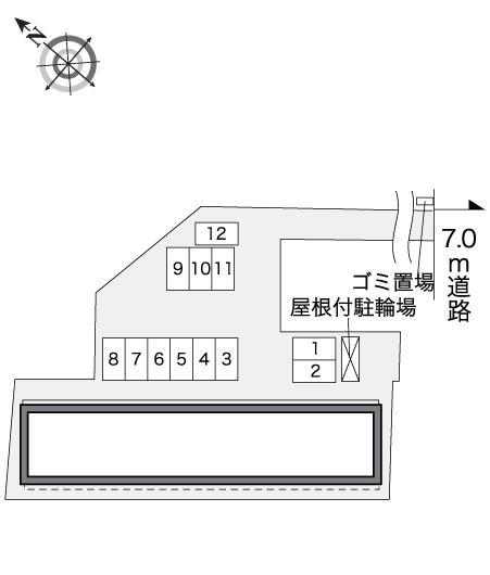 スペランツァ久居(30788)の駐車配置図