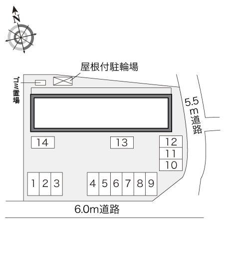 アルエット(24306)の駐車配置図